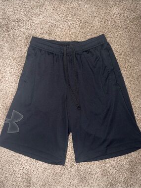 Under Armour Men’s Black Training Shorts with Logo